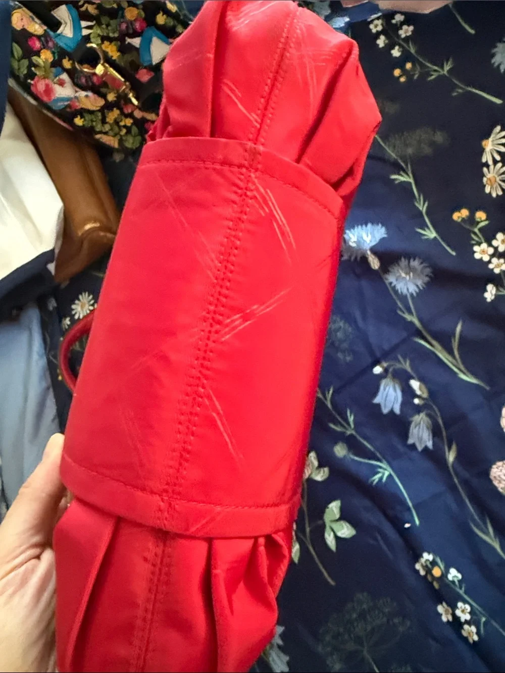 Vera Bradley Bright Red Quilted Tote